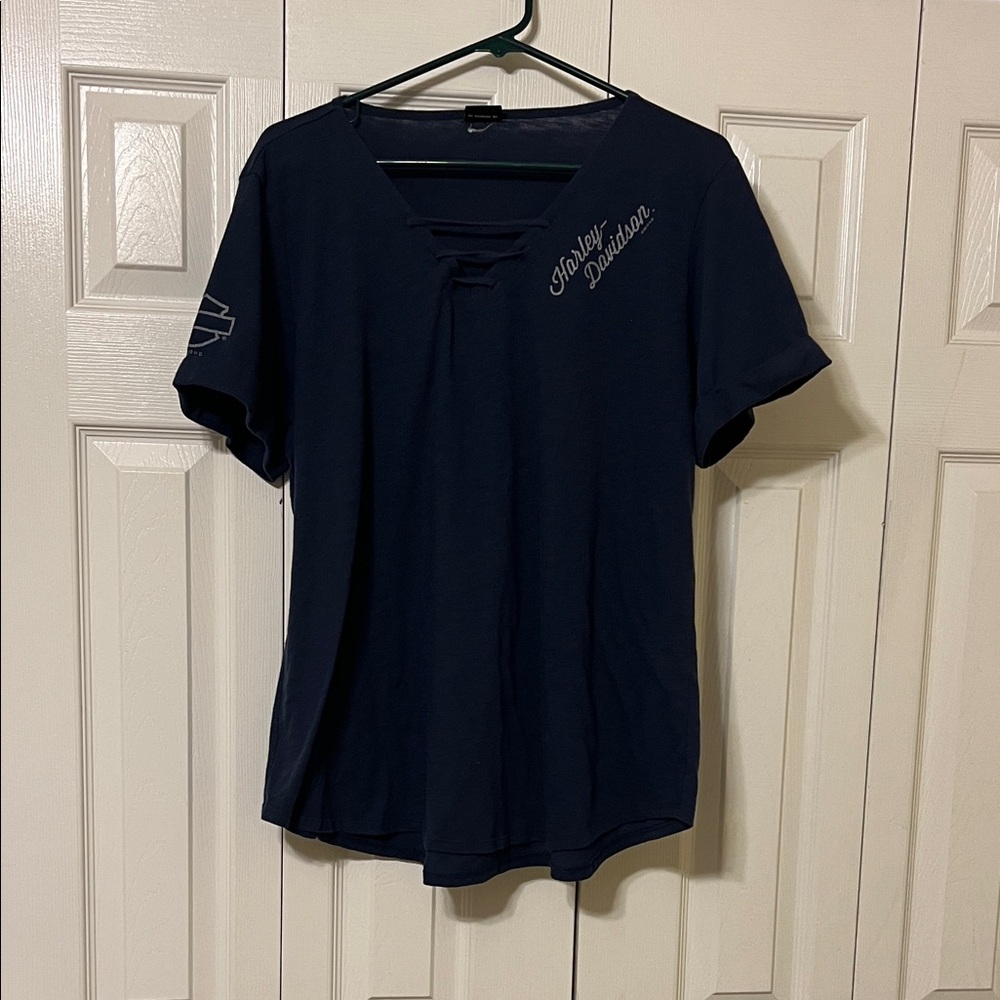 Harley-Davidson Women's Navy Short Sleeve Tee